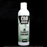 CBD 10-Kräuter-Einreibung mit Propolis 250 ml