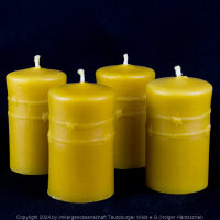 Bienenwachskerzen Sternenband 9x6cm als 4er Set -...